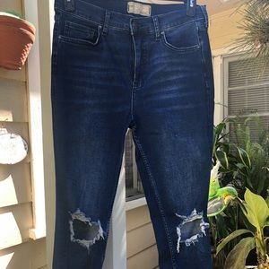 Free people busted knee jeans